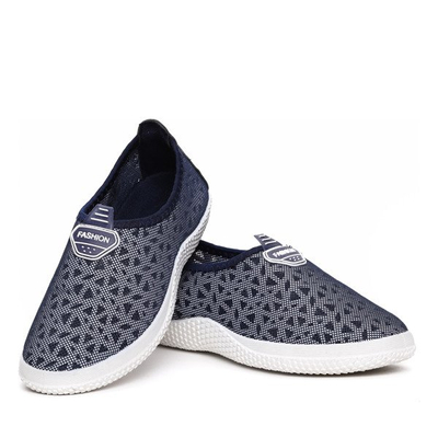 Granatowe slip on- Obuwie