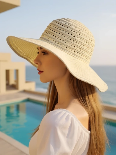 Royalfashion Pălărie de damă Solvella din paie