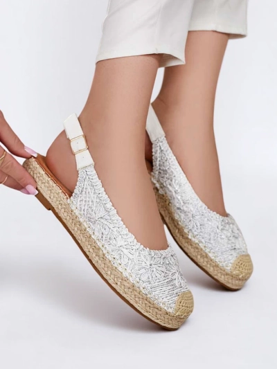 Royalfashion Espadrile de damă cu broderie decorativă