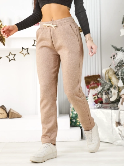 Pantaloni de trening din bumbac pentru femei Royalfashion