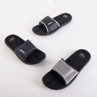 Papuci bărbați cauciuc bleumarin cu vârfuri Liw - Încălțăminte