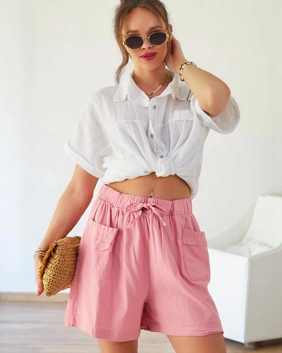 Royalfashion Șorturi din bumbac pentru femei