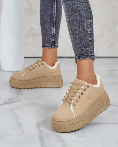 Royalfashion Adidași de damă încălțați cu blană Noxu