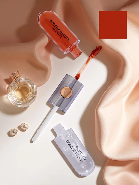 Ruj și luciu de buze clar 2-în-1 Carrot Gold