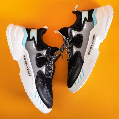 OUTLET Adidasi negri pentru barbati cu elemente Gain menta - Incaltaminte