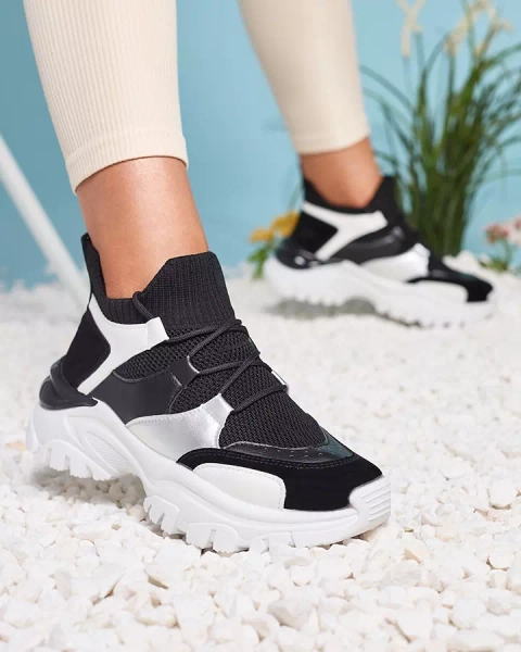 Adidași sport de damă albi și negri Ziragga- Footwear