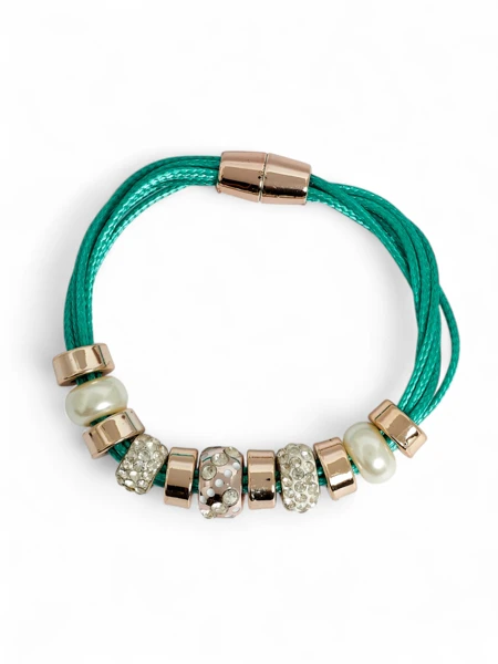 Gyals Dem Armband Wid Beads An Zirconia