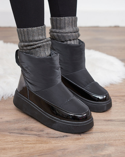 Royalfashion Black Maderta slip-on cizme de zăpadă pentru femei