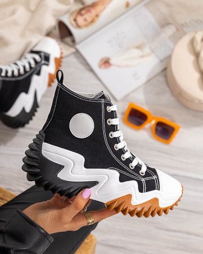 OUTLET Pantofi sport dama negri a'la adidasi Oqapi - Incaltaminte