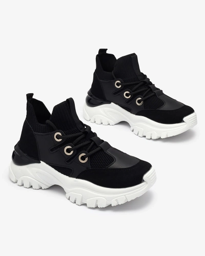 Adidași sport de damă de culoare neagră Hasola- Footwear