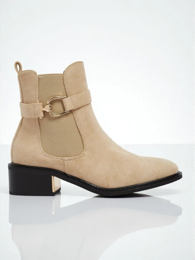 Botine de damă eco piele întoarsă Calivra