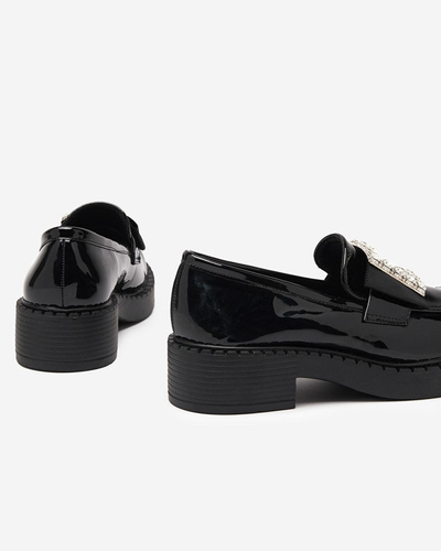 OUTLET Pantofi lacuiti cu catarama neagra. Fogim- Încălțăminte