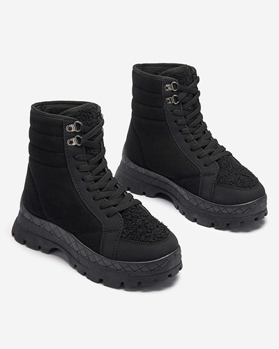 Cizme de vânătoare izolate pentru femei, de culoare neagră Wosser- Footwear