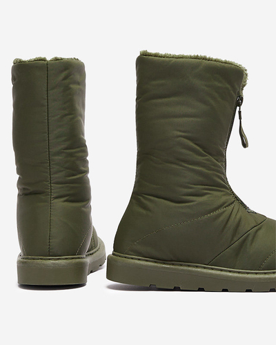 Cizme de damă verde închis a'la cizme de zăpadă Tirigga- Footwear