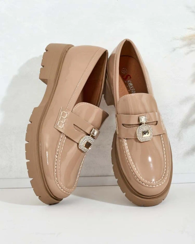Royalfashion Mocasini lăcuiți de damă Bemies