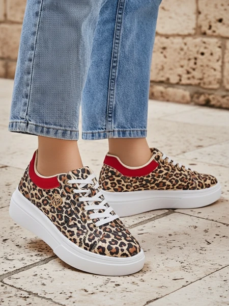 Royalfashion Pantofi sport perforați pentru femei Leopess