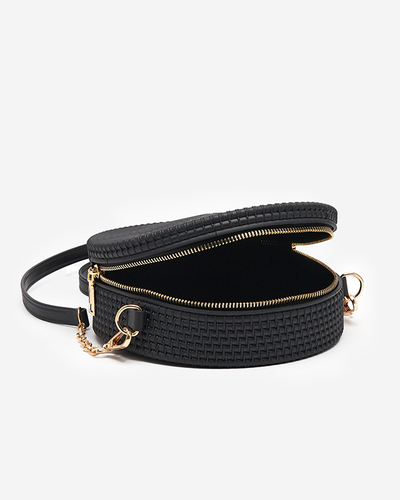 Geanta de dama neagra cu relief - Accesorii