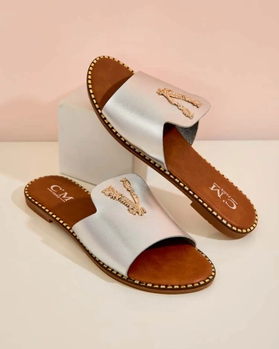 Royalfashion Flip-flops de damă din piele ecologică Cemenna