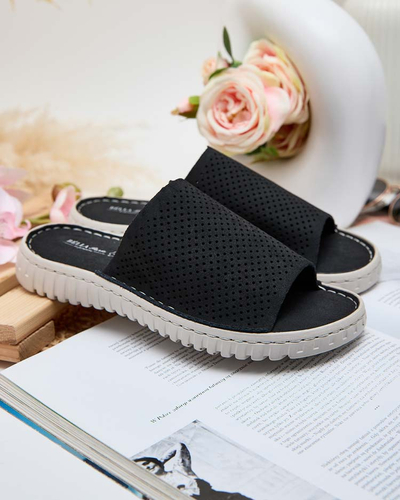 Royalfashion Șlapi de damă traforați Ererra