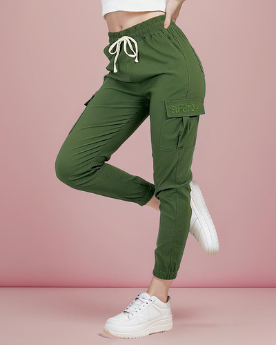 Royalfashion Pantaloni de luptă din țesătură pentru femei