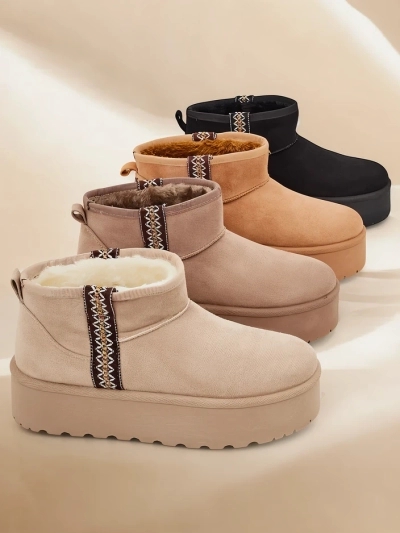 Cizme scurte de zăpadă pentru femei Royalfashion a'la Haluzi