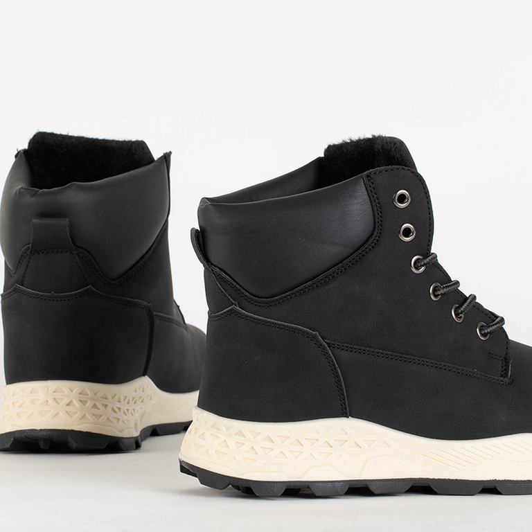 Pantofi de trekking negri pentru bărbați Reden - încălțăminte