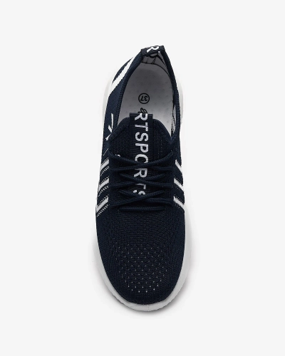 Pantofi sport de damă din material textil de culoare albastru marin Leridis - Încălțăminte