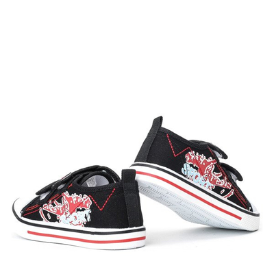 Czarne sportowe chłopięce buty Norn - Obuwie