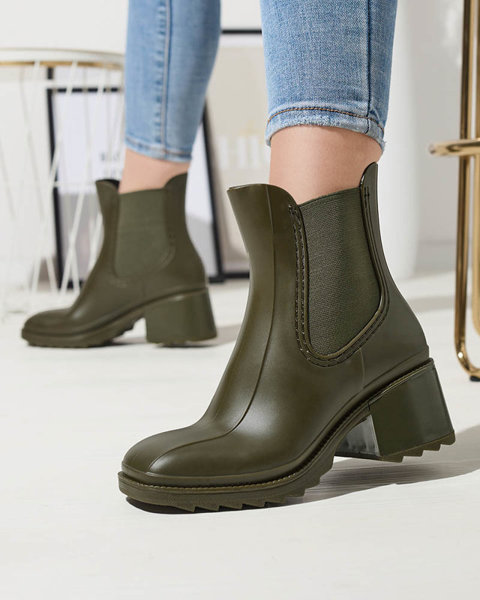 Cizme de damă verde închis Caldala- Footwear
