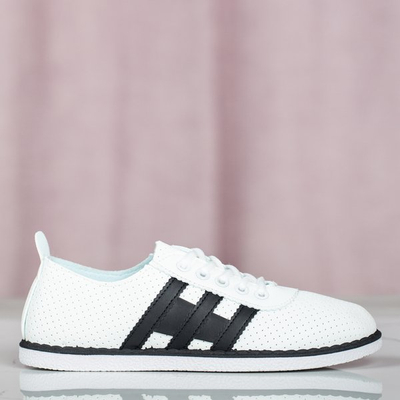 Biało- czarne sportowe obuwie I Gotta Feeling- Obuwie