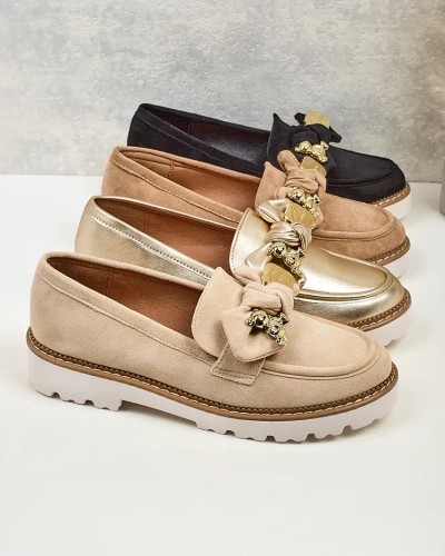Nero Elegante Mocasini din Piele Ecologică