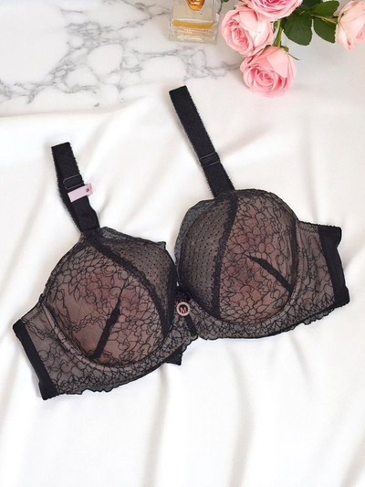 Royalfashion Sutien push-up cu dantelă pentru femei Coco Lift