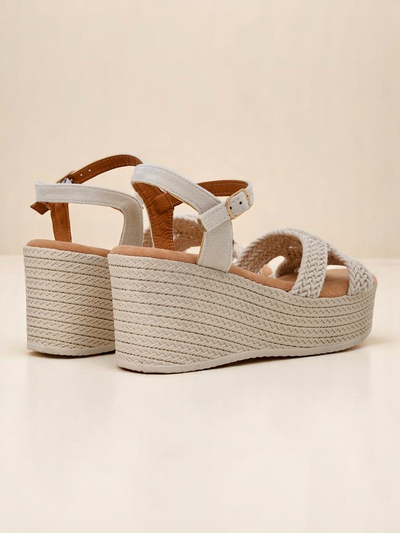Royalfashion Sandale cu platformă pentru femei împletite Sunny Day