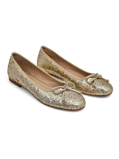 Pantofi balet pentru femei Royalfashion cu sclipici și o fundiță Aramie
