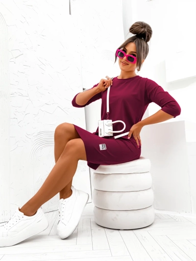 Royalfashion Rochie mini din material pentru femei