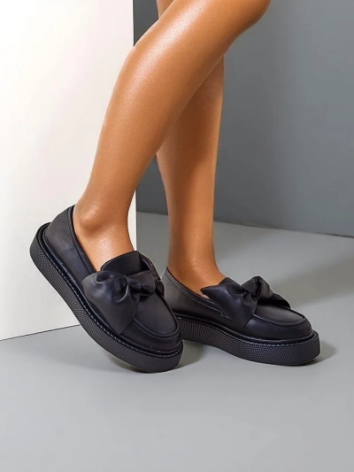 Royalfashion Mocasi elegante pentru femei cu funda Ortto