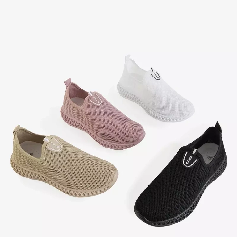 OUTLET Pantofi sport alunecați albi Bruna - Încălțăminte