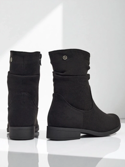 Botine de damă din piele ecologică intoarsă Norvia