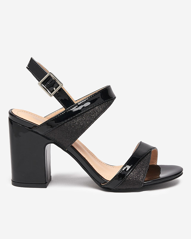 OUTLET Sandale negre dama pe post Salopo - Incaltaminte