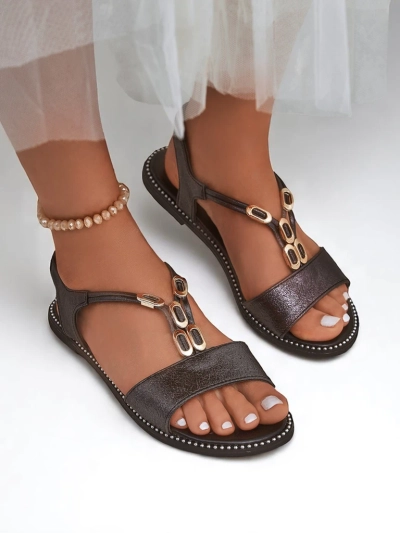 Royalfashion Damesandale met dekoratiewe bandjies Siena Glow