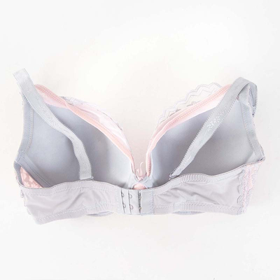 Sutien gri si roz cu dantela - Lenjerie intima
