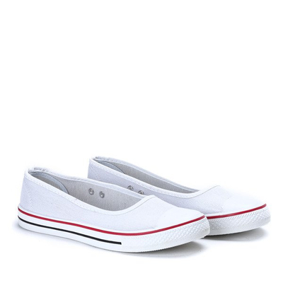 Białe tenisówki typu slip on Seath - Obuwie