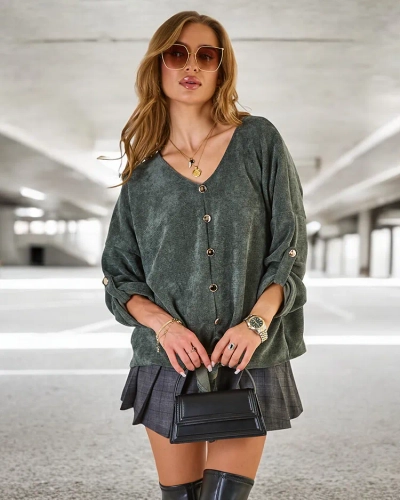 Royalfashion Pulover cu cravată pentru femei