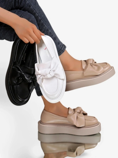 Royalfashion Mocasi elegante pentru femei cu funda Ortto