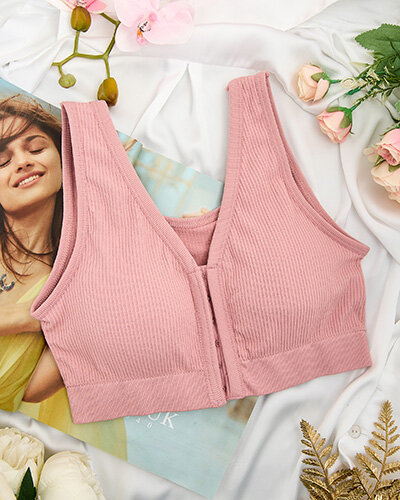 Royalfashion Sutien sport cu nervuri pentru femei