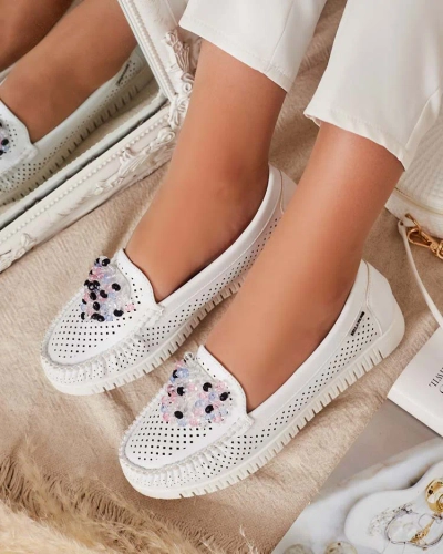 Royalfashion Mocasini de damă din mărgele ajurate Namis