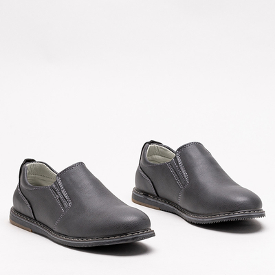 Pantofii de fete Szare slip on Mateli - Incaltaminte