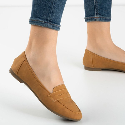 Brązowe mokasyny damskie Roselle - Obuwie