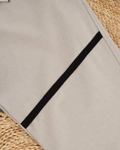 Pantaloni de trening gri deschis de dama - Imbracaminte