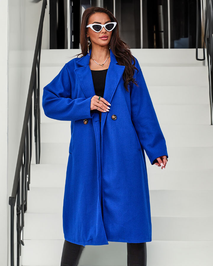 Royalfashion Palton de damă Cobalt